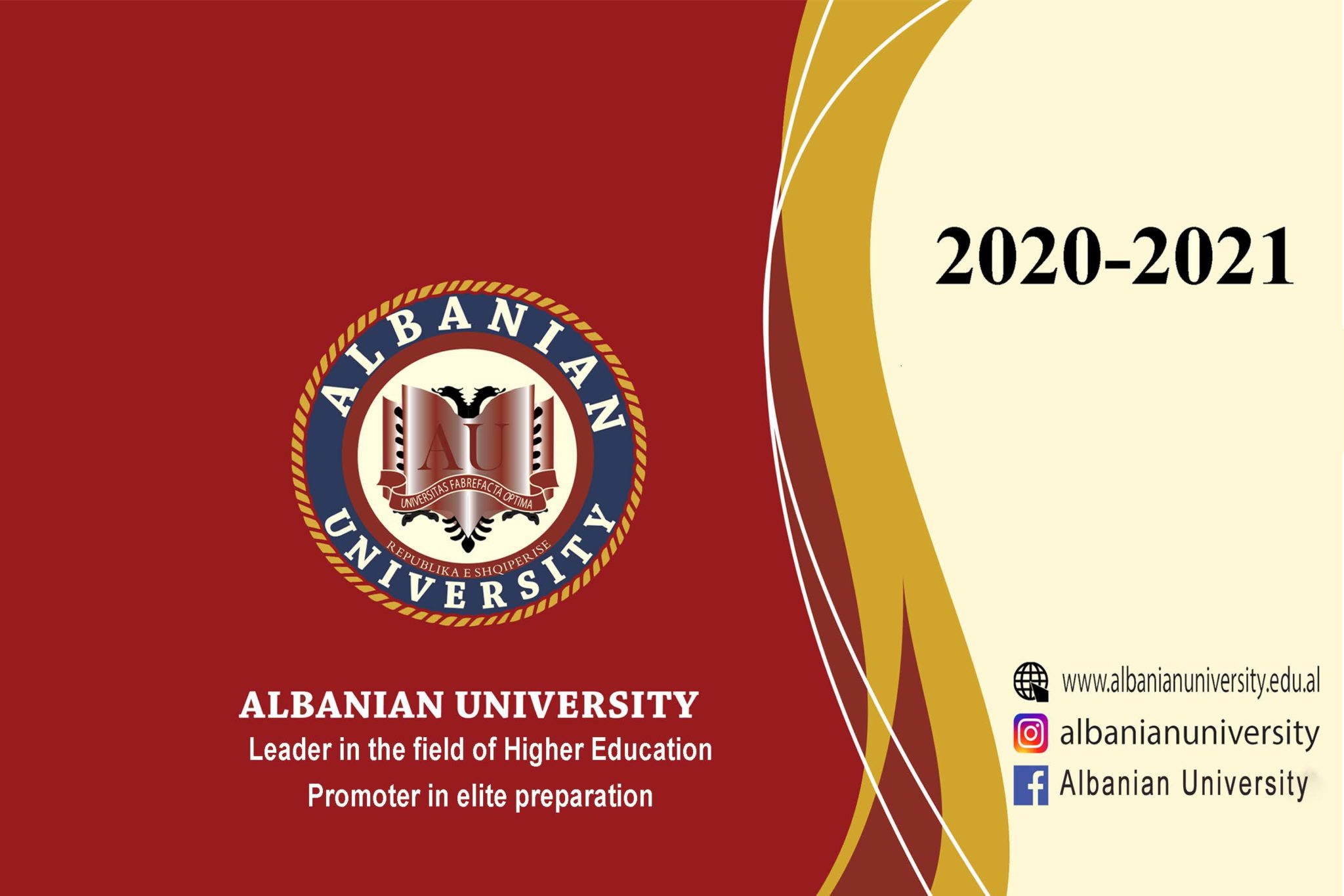 Brochures ALBANIAN UNIVERSITY
